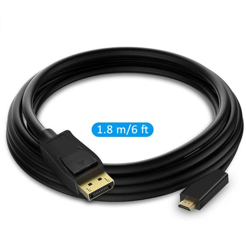 ProAV DP to HDMI Cable 4K 60Hz Male to Male DisplayPort to HDMI Adapter Display Port Video Audio for PC HDTV Projector Laptop - Image 6