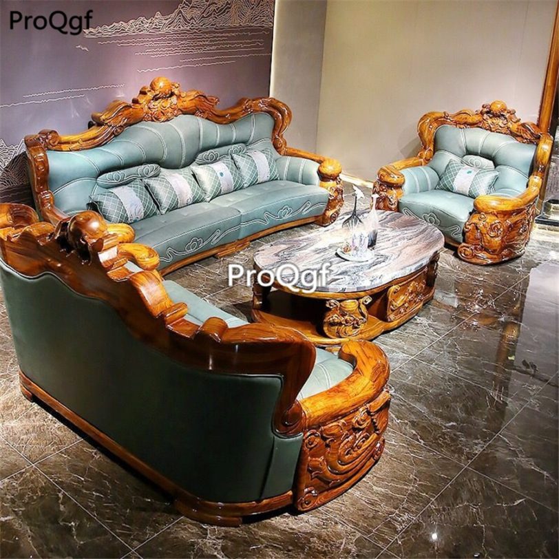 Prodgf 1Pcs A Set Ins Luxury Big House True Love Blue two people seat Sofa