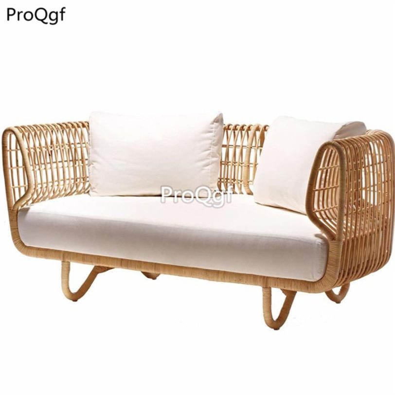 Prodgf 1Pcs A Set Minshuku Indoor Series Leisure Rattan Sofa - Image 2