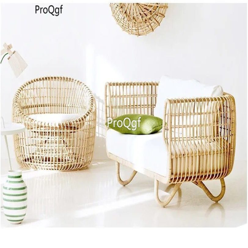 Prodgf 1Pcs A Set Minshuku Romantic Series Leisure Rattan Sofa - Image 3