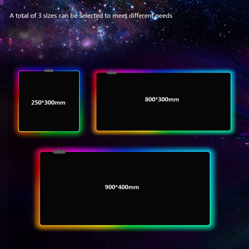 RGB Gaming Mouse Pad Large XXL Size Mouse Carpet Big Keyboard Pad Computer Mousepad Desk Play Mat with Backlit - Image 5