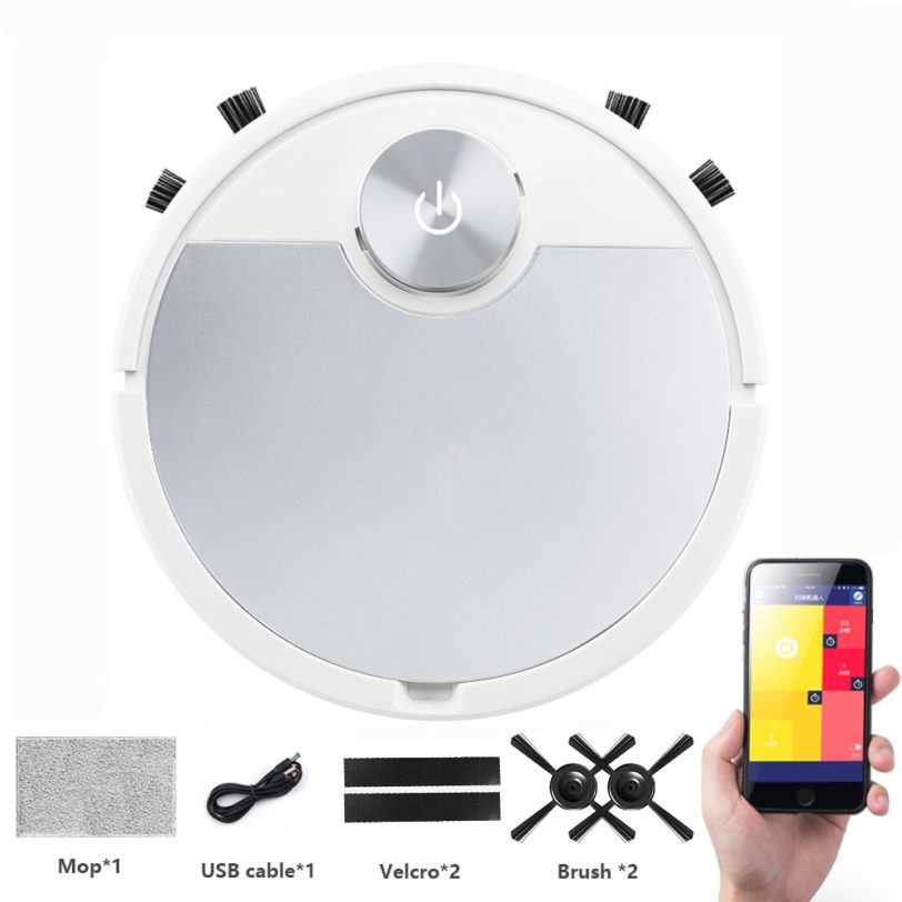 Robot Vacuum Cleaner Wireless Cleaning Wet and Dry For Home 3 in 1 Smart Household Appliances Mop Cleaning Floor Vacuum Cleaner - Image 4