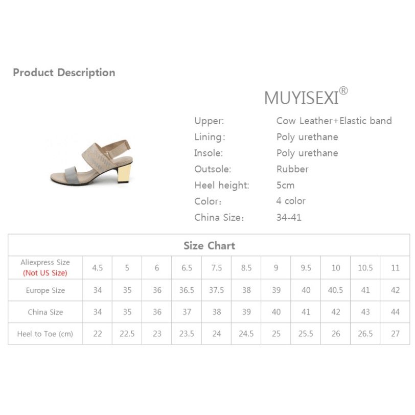 Sandals Summer Thick Square Heel 5 cm Chunky High Heels Women Shoes Gladiator Sandalias Mujer HL152 MUYISEXI - Image 6