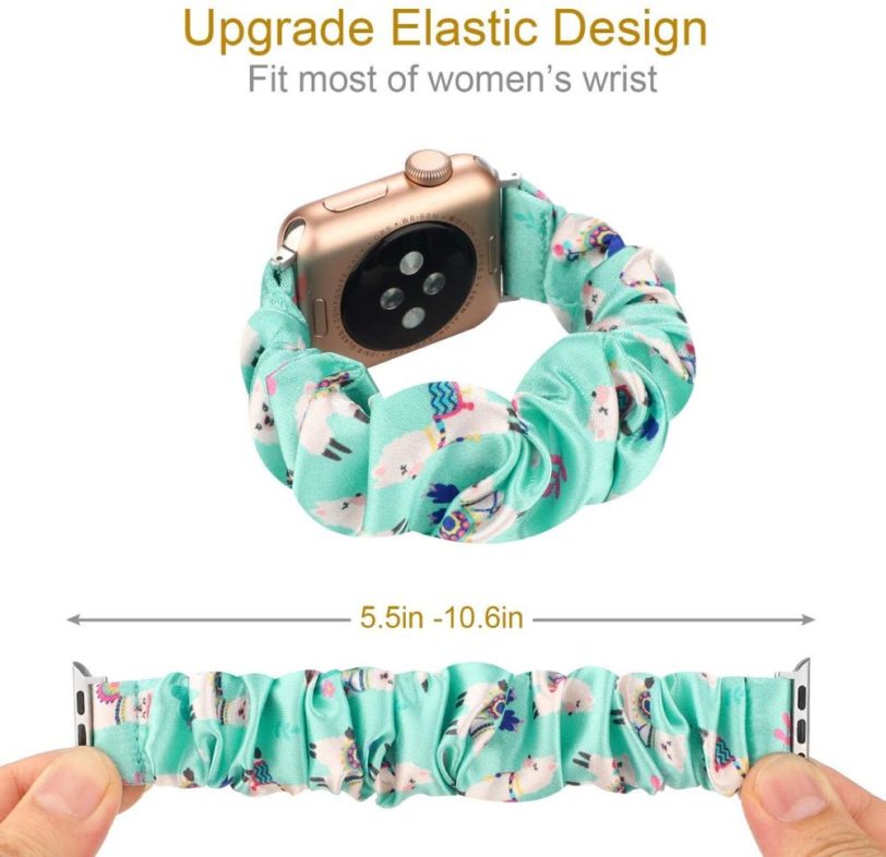 Scrunchie Strap for apple watch band 44mm 40mm 42mm 38mm women/Girls correa bracelet watchband iwatch serie 6 se 5 4 3 44 42 mm - Image 4