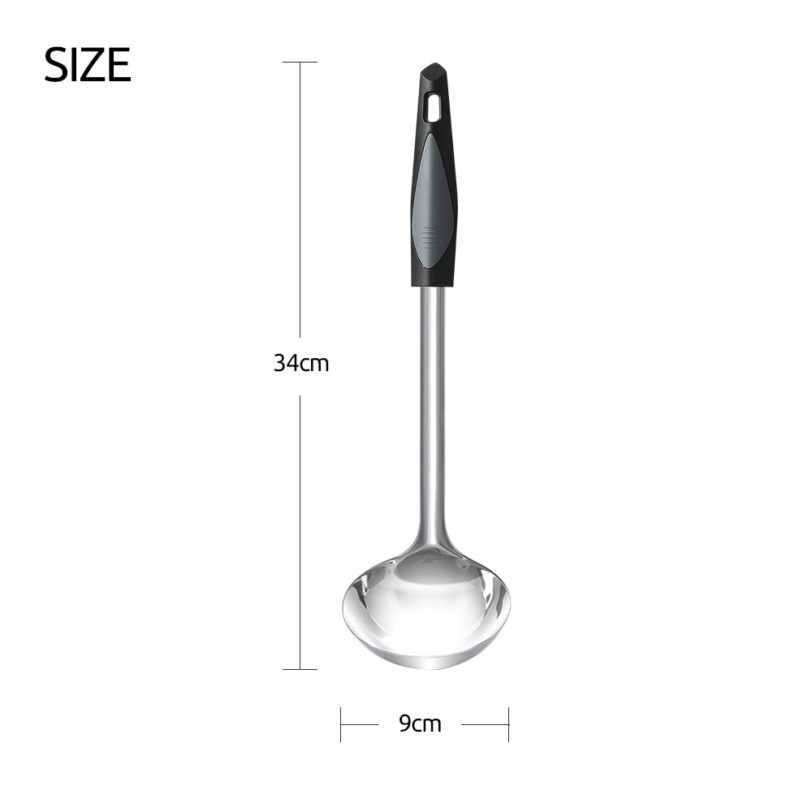 Seacreating Premium 12Inch Stainless Steel BIG SIZE Ladle with Comfortable Grip Soup Ladle with Long Handle Ample Bowl Capacity - Image 5