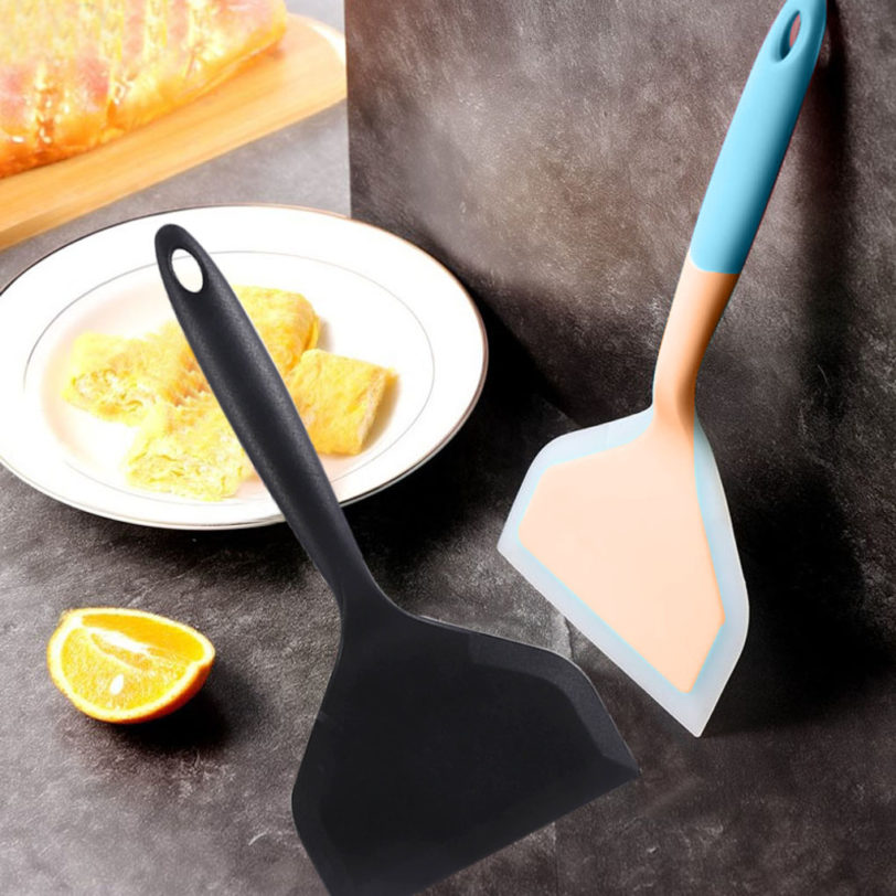 Silicone Kitchen ware Cooking Utensils Spatula Beef Meat Egg Kitchen Scraper Wide Pizza Cooking Tools Shovel Non-stick - Image 5