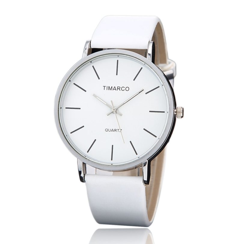 Simple Style White Leather Watches Women Fashion Watch Minimalist Ladies Casual Wrist Watch Female Quartz Clock Reloj Mujer 2019 - Image 5