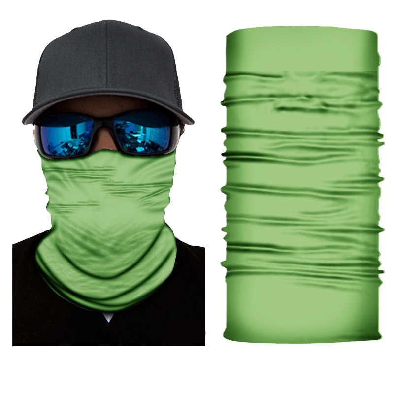 Solid Color Bandana Buffs Neck Gaiter Face Cover Women Men Outdoor Hiking Seamless Balaclava Multifunctional Mask 2