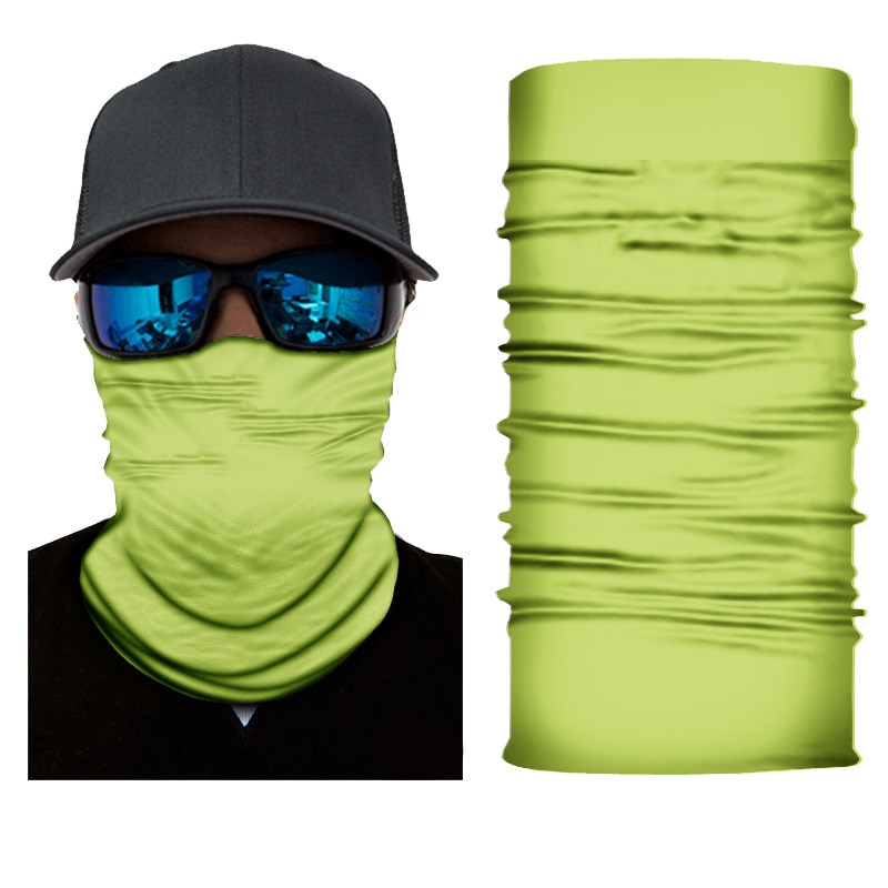 Solid Color Bandana Buffs Neck Gaiter Face Cover Women Men Outdoor Hiking Seamless Balaclava Multifunctional Mask
