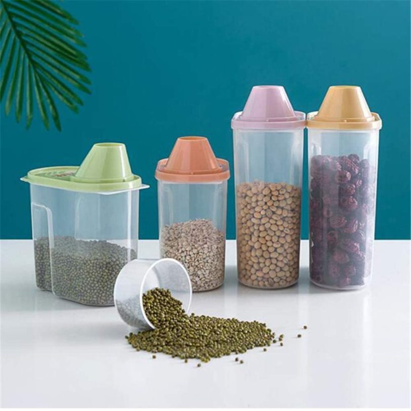 Storage Box Moisture-Proof Rice Cylinder with Flour Sealed Barrel Kitchen Thick Plastic Cover Insect-Proof Rice Barrel Rice Box - Image 5