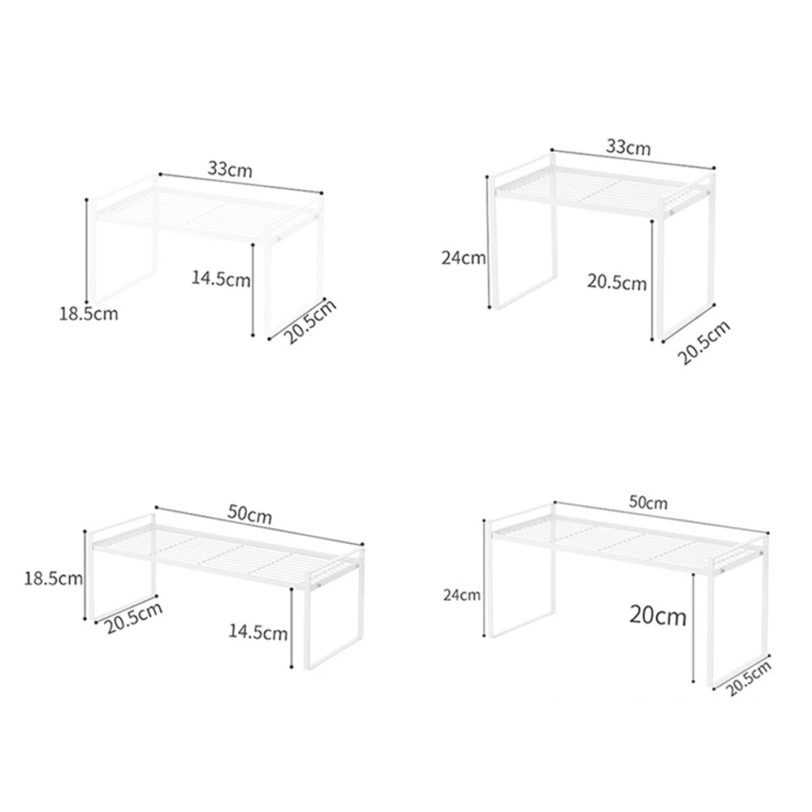 Storage Rack Multifunction Metal Appliances Racks Non-slip Desktop Organizer Kitchen Tools Space-saving Cabinet Dish Shelving - Image 4