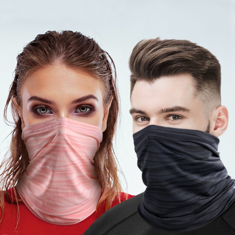 Summer Bandana Scarf Mask Half Face Cover Gaiter Neck Warmer Cycling Hiking Running Bicycle Sports Tube Masks Men Women Ice Silk - Image 3