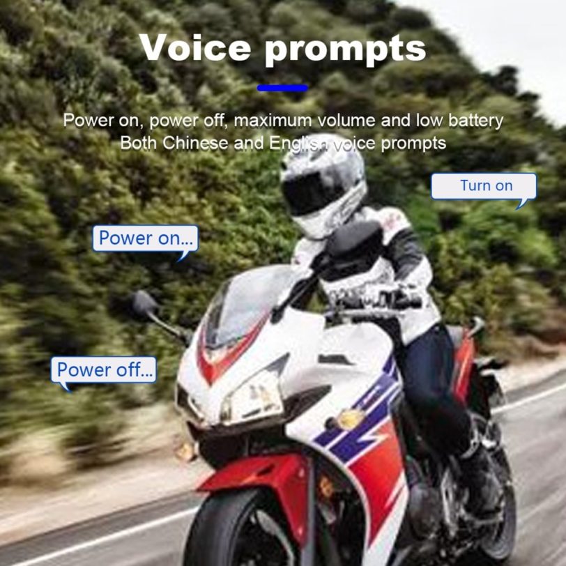 T2 Wireless Bluetooth 5.0 Motorcycle Helmet Headset Stereo Speaker Headphone Motorcycle Helmet Headphones MP3 Speaker - Image 5