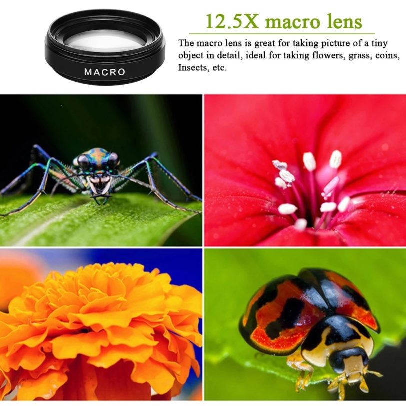 TOKOHANSUN 0.45X Wide Angle 12.5X Macro Lens Professional HD Mobile Phone Camera Lens For iPhone X 8 7 6 6S Plus Xiaomi Samsung - Image 2