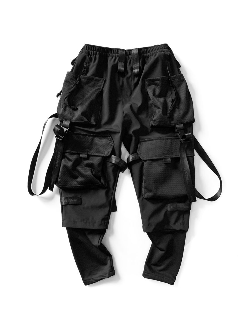 Techwear Cargo Pants Men Black Japanese Streetwear Jogger - Image 5