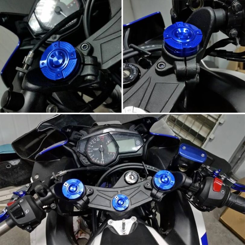 Triple Tree Stem Yoke Center Cap Front Fork Covers For YAMAHA YZF-R25 YZF-R3 2014-2018 Motorcycle Accessories YZF R25 R3 - Image 5