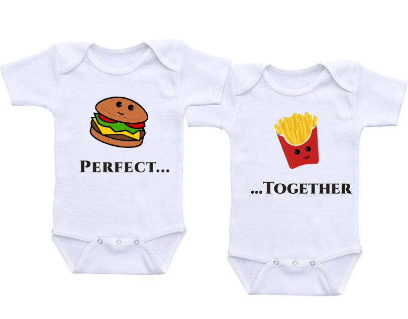 Twin Baby Clothes Twin s Outfits Boys Girls Twin Baby Shower Gift Summer Short Sleeve Bodysuits Brothers/sisters - Image 6