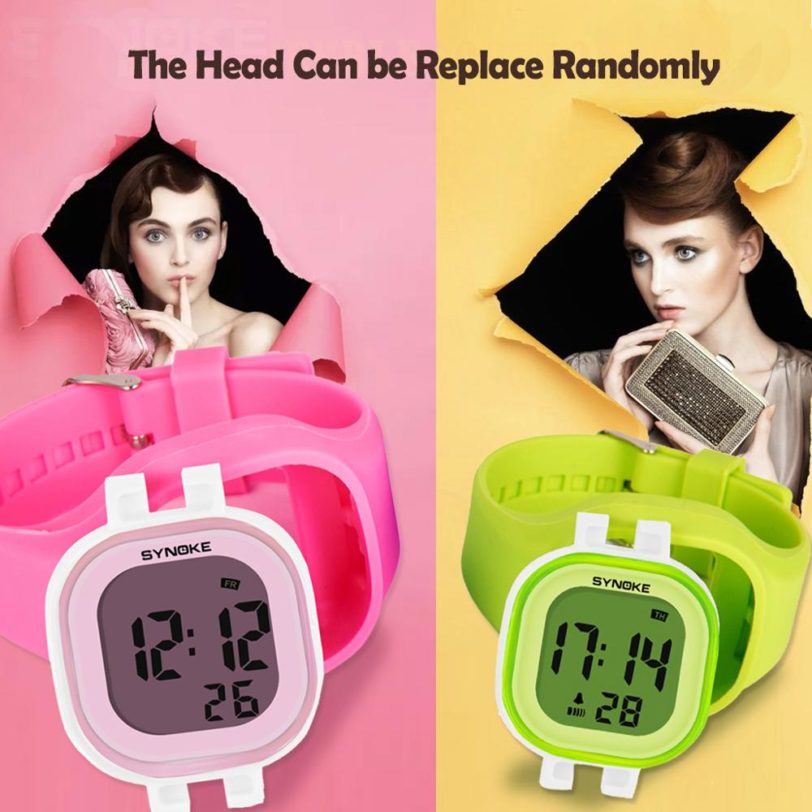 UTHAI CE05 Kids Watches Digital Sport Waterproof Wristwatch LED Children Jelly Boy Girl Students Wristwatch Relogio Alarm Clock - Image 2