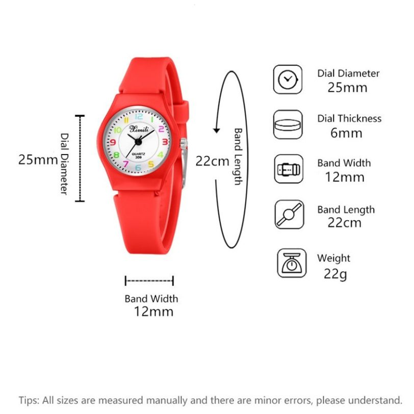 UTHAI CQ61 Kids quartz Sport watch for Boy Girls wristwatch casual Students clocks Black ROSE Pink Silicone Strap new 2020 - Image 6