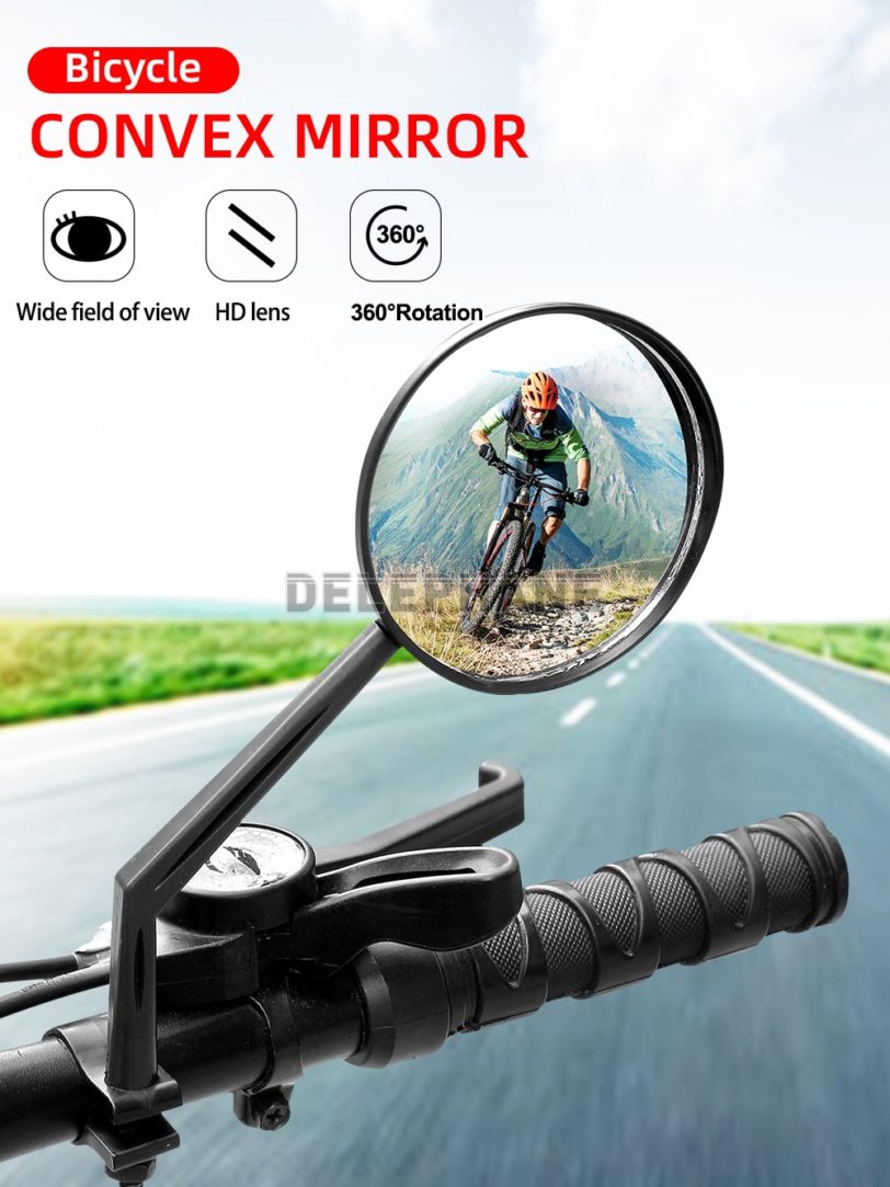 Universal Bike Mirror 360 Rotation Wide Angle Convex Mirror Bicycle Rear View Mirror Mountain Road Bike