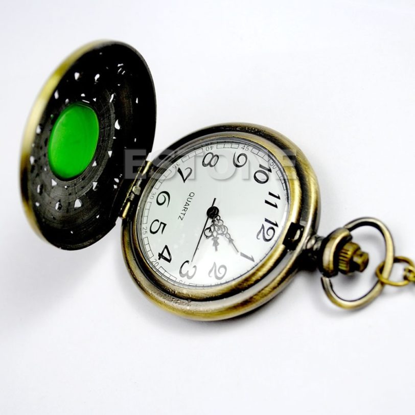 Vintage Steampunk Retro Bronze Design Pocket Watch Quartz Pendant Necklace Gift Pendant Chain - Image 5