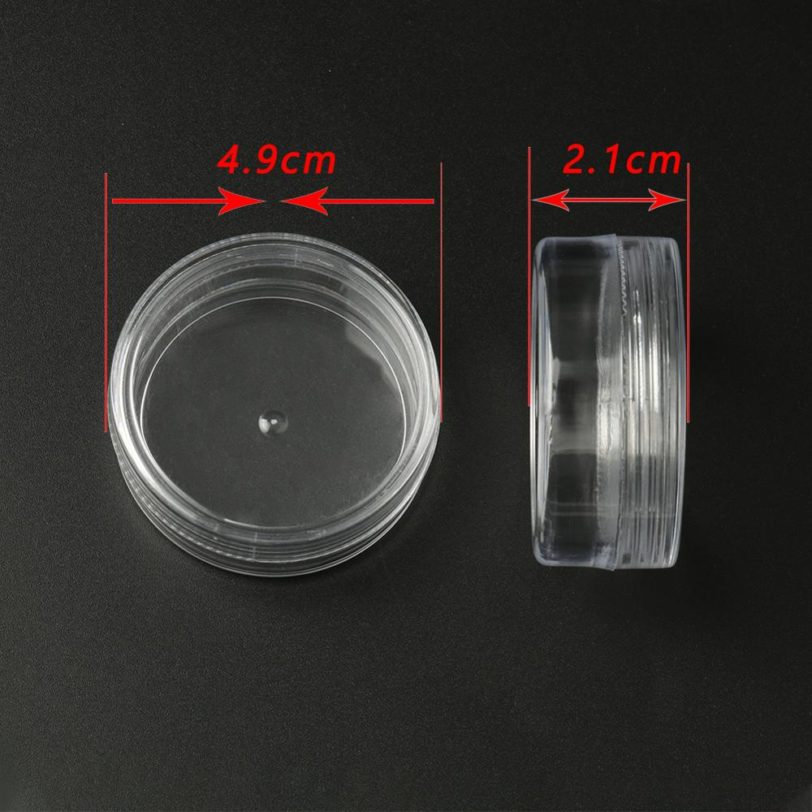 Wholesale Small Round Plastic Storage Box for DIY Tool Nail Art Jewelry Accessory Beads Stones Crafts Case Container New 4pcs - Image 4