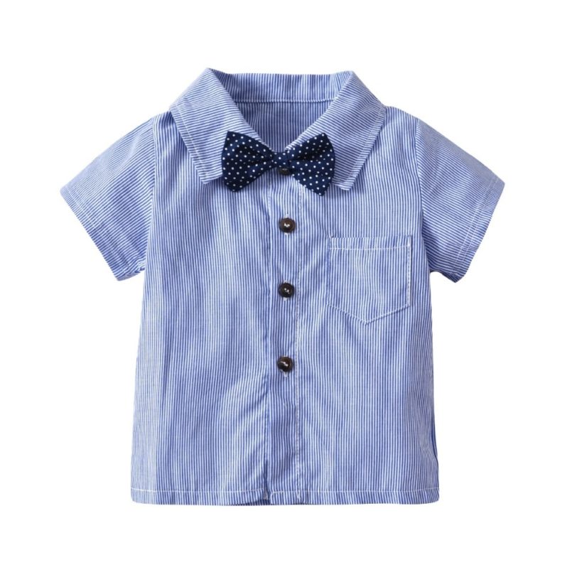 Wholesale Toddler Baby Boy Suspender Set Clothes for Summer 1 2 3 Years Kids Boy Clothing Set - Image 2