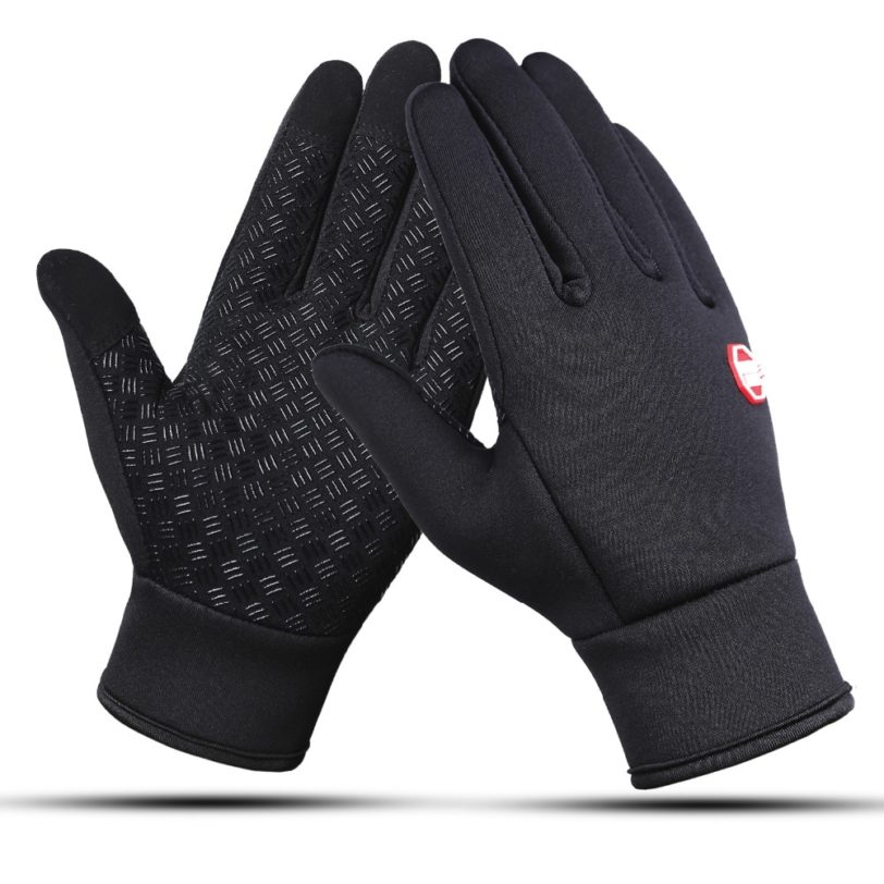 Winter Warm Men Cycling Gloves Thicken Velvet Outdoor Sports Fleece Bike Gloves guantes ciclismo Touchscreen Men's luva bike - Image 3