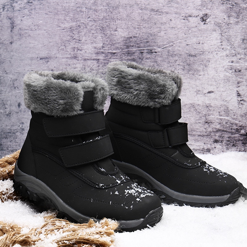 Women s Cotton Shoes 2021 Winter Plus Velvet Padded Non Slip Soft Bottom Warm Sports Shoe