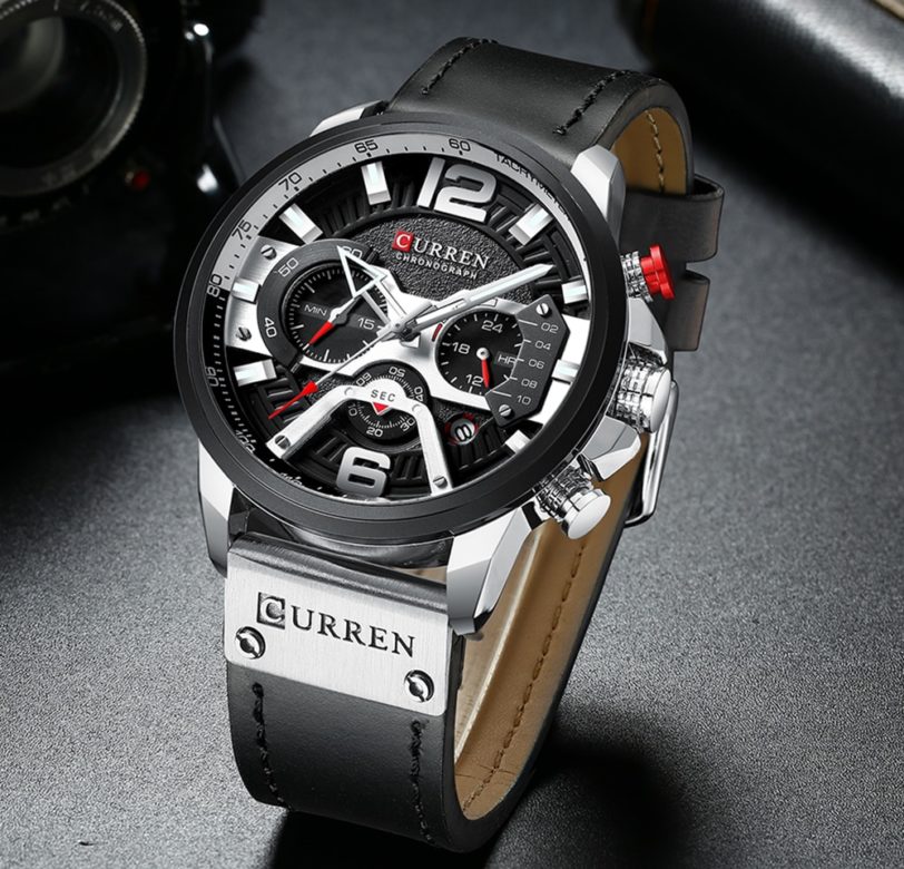 Wristwatch Mens CURREN Top Brand Luxury Sports Watch Men Fashion Leather Chronograph Watches with Date for Men Male Clock - Image 6