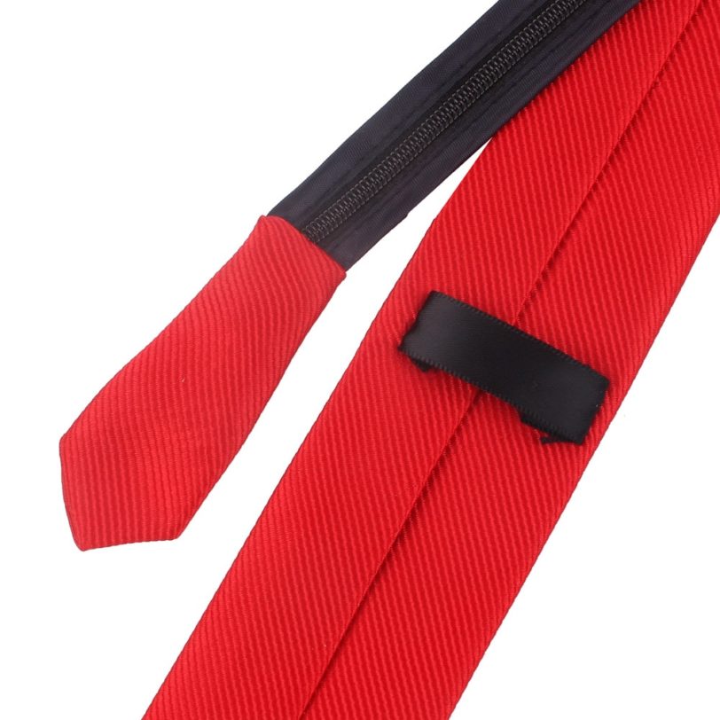 Zipper Necktie For Men Women Tie for Boys Girls Suits 6cm SolidTies Slim Girls Neck tiie Gravatas Rubber Pre-tied Tie - Image 5