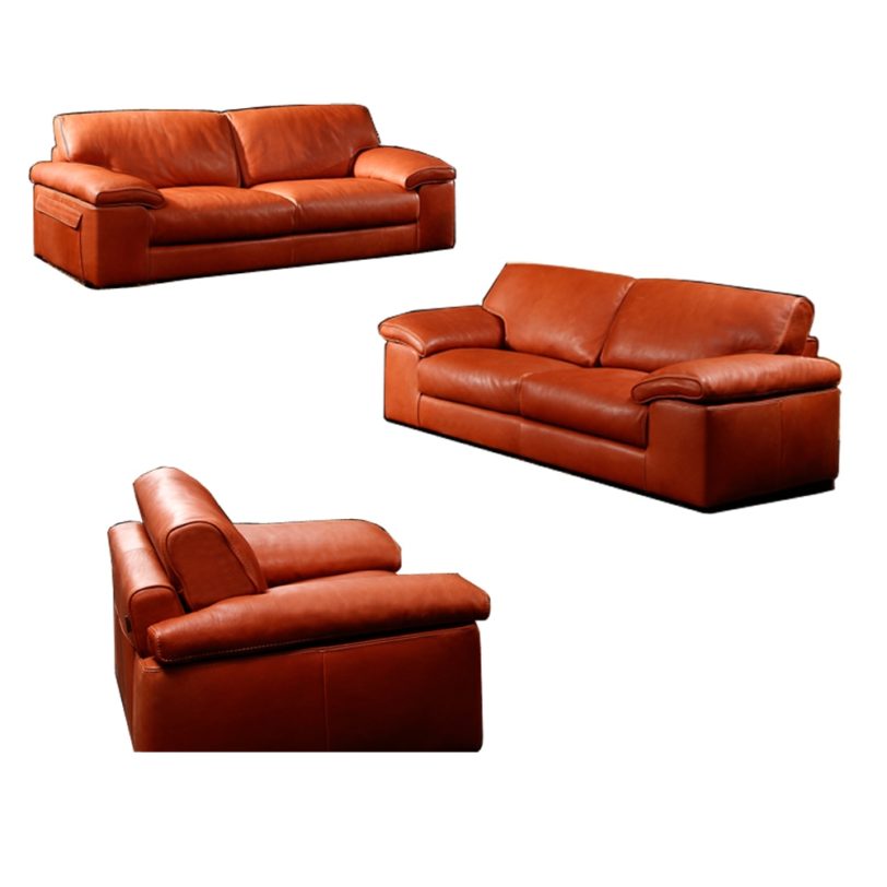 high quality genuine leather sofa modern Nordic couch living room sofa furniture home feather sofa set 4