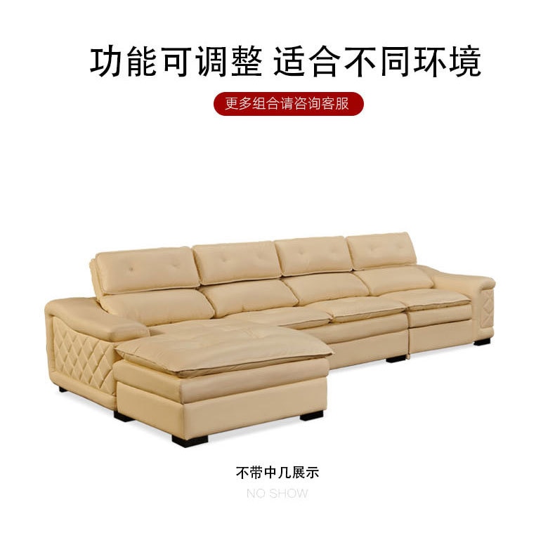 living room Sofa set muebles de sala L shape recliner genuine