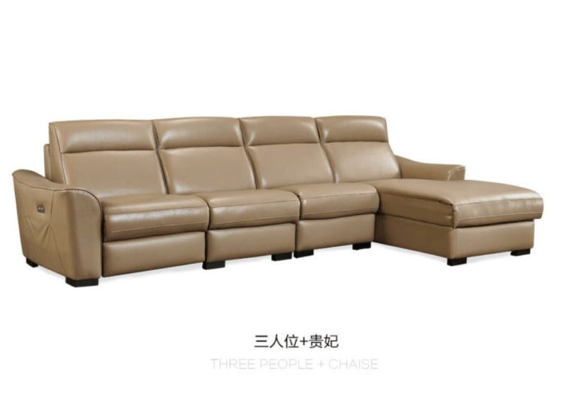 living room Sofa set muebles de sala electric L recliner genuine 1