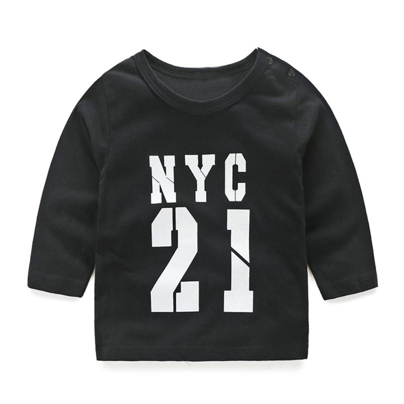 top and top Unisex Toddler Baby Boys girls Casual Clothing Sets Long Sleeve Letter Tshirt Pants 2Pcs Infant Clothes Tracksuit - Image 2