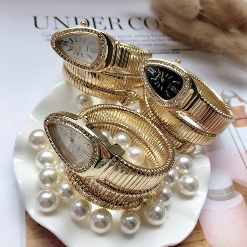 women's watches top brand luxury snake bracelet women watch fashion dress crystal watches female clock March 8 ladies gift - Image 4