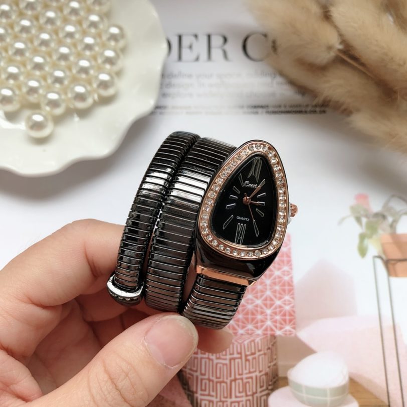 women's watches top brand luxury snake bracelet women watch fashion dress crystal watches female clock March 8 ladies gift - Image 2