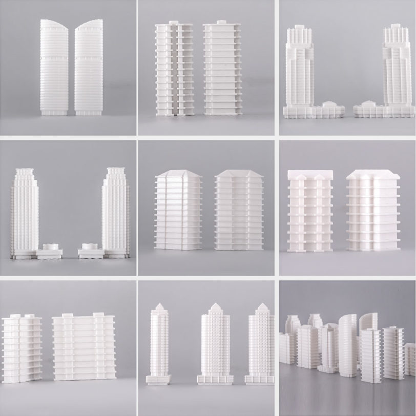 1/500-1000 Scale ABS White Model Architecture Construction Building For Realistic Model Making Landscape Materials - Image 4