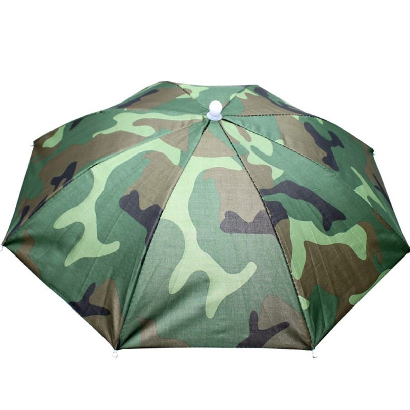 1 PC Portable Outdoor Umbrella Hat Sun Shade Waterproof Sports Camping Hiking Fishing Festivals Parasol Foldable Brolly Cap - Image 2