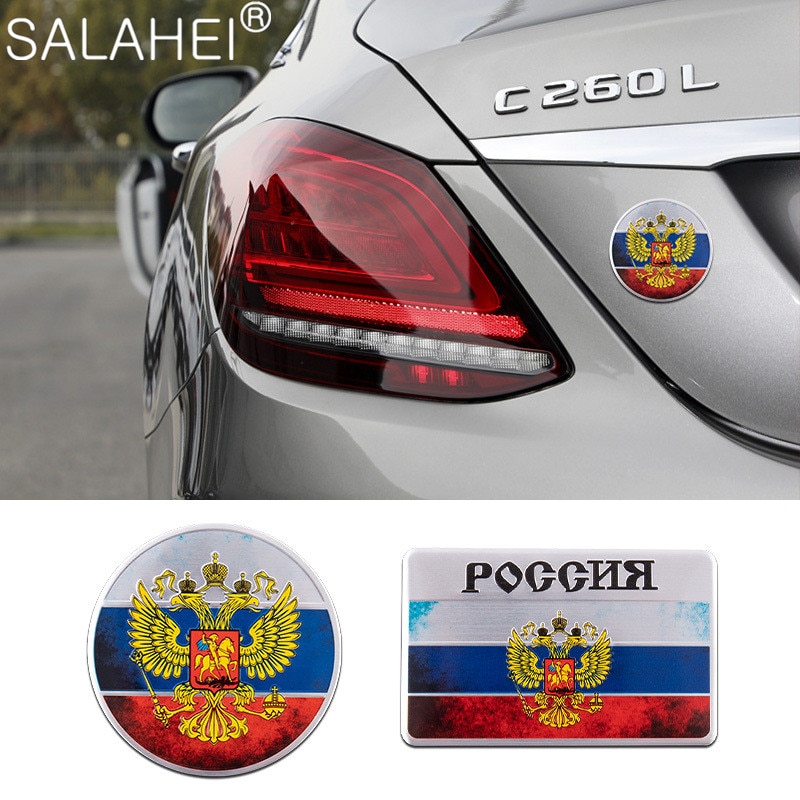 1 Pcs set Russia Flag Stickers Car Sticker Country Decal Car Styling Decorative National Emblem Badge 1