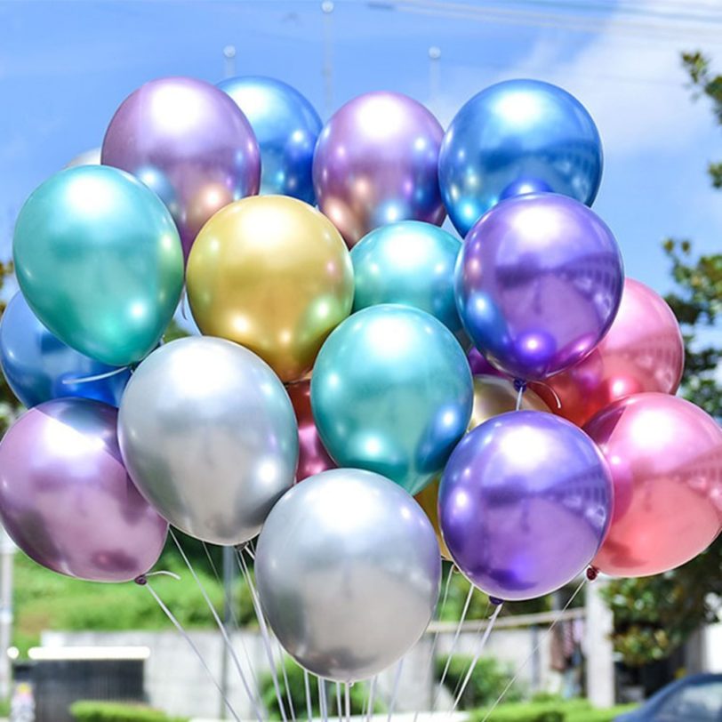 10/20/30Pcs 5/10/12 Inch Metal Balloon Chrome Metal Ball Pearl Latex Balloon Color Happy Birthday Decoration Party Decoration - Image 5