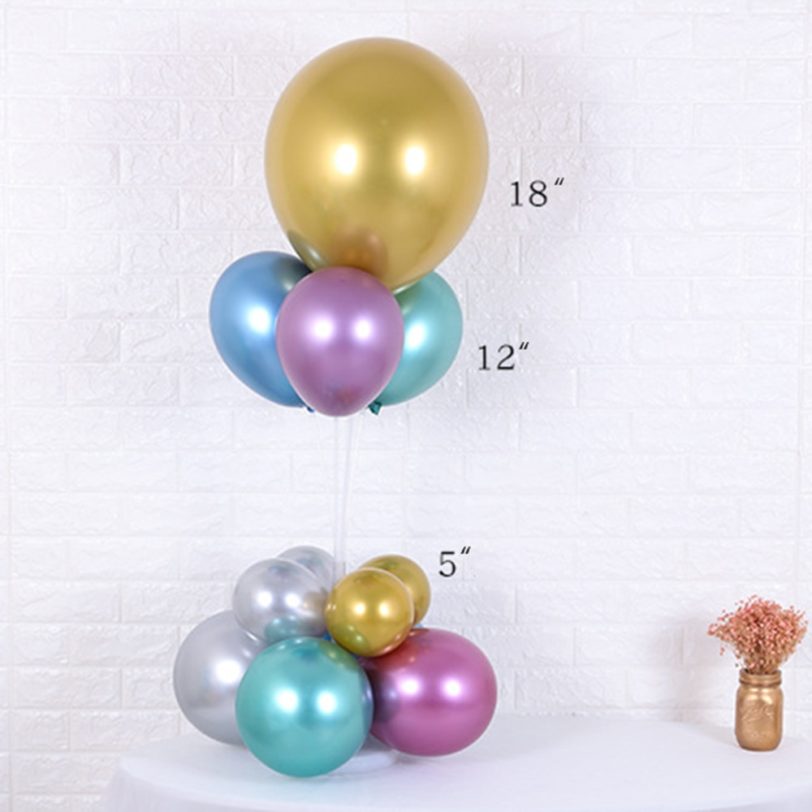 10/20/30Pcs 5/10/12 Inch Metal Balloon Chrome Metal Ball Pearl Latex Balloon Color Happy Birthday Decoration Party Decoration - Image 2