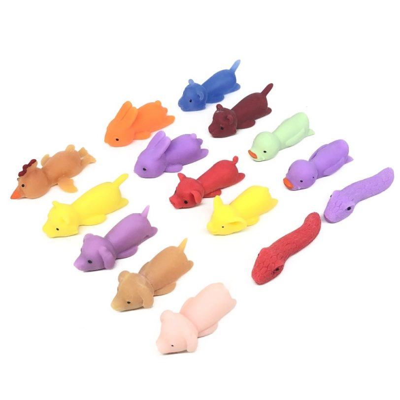 10pcs Joke Toys And Novelty Gags Funny Laugh Rubber sea animal Stretchy Flying Turkey Finger Birds Sticky Random Color - Image 6