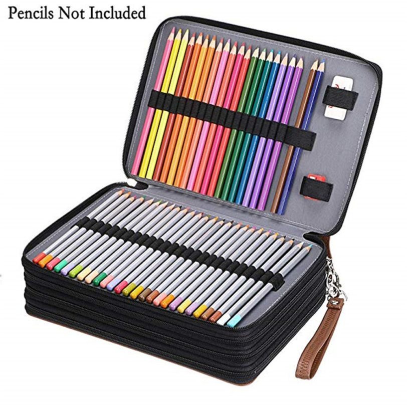 120/168 Slots Pencil Case School Pencilcase for Girl Boy Pen Box Large Penal Big Cartridge Bag Stationery Pencilholder Kit Pouch - Image 2