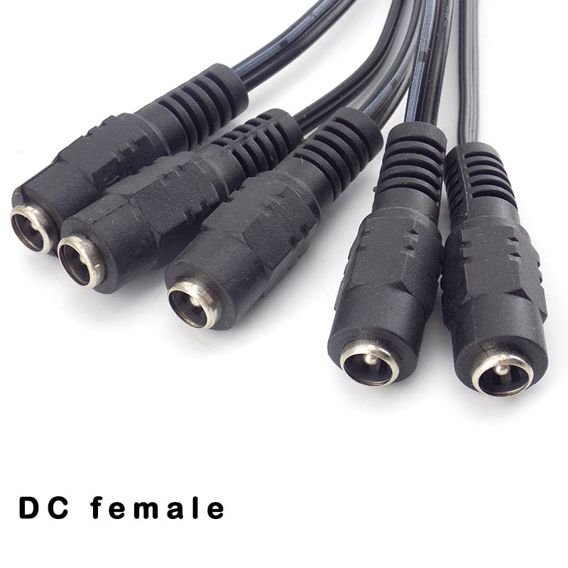 12V DC Connectors Male Female jack cable adapter plug power supply 26cm length 5 5