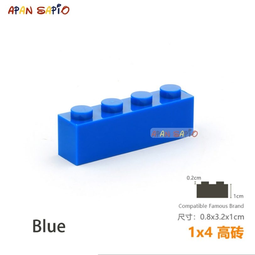 12pcs/lot DIY Blocks Building Bricks Thick 1X4 Educational Assemblage Construction Toys for Children Size Compatible With Brand - Image 2