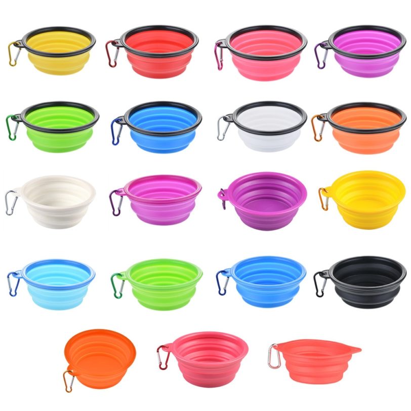 1PC Collapsible Dog Bowls for Travel Dog Portable Water Bowl for Dogs Dish for Traveling Camping Walking Puppy Food Containe - Image 3