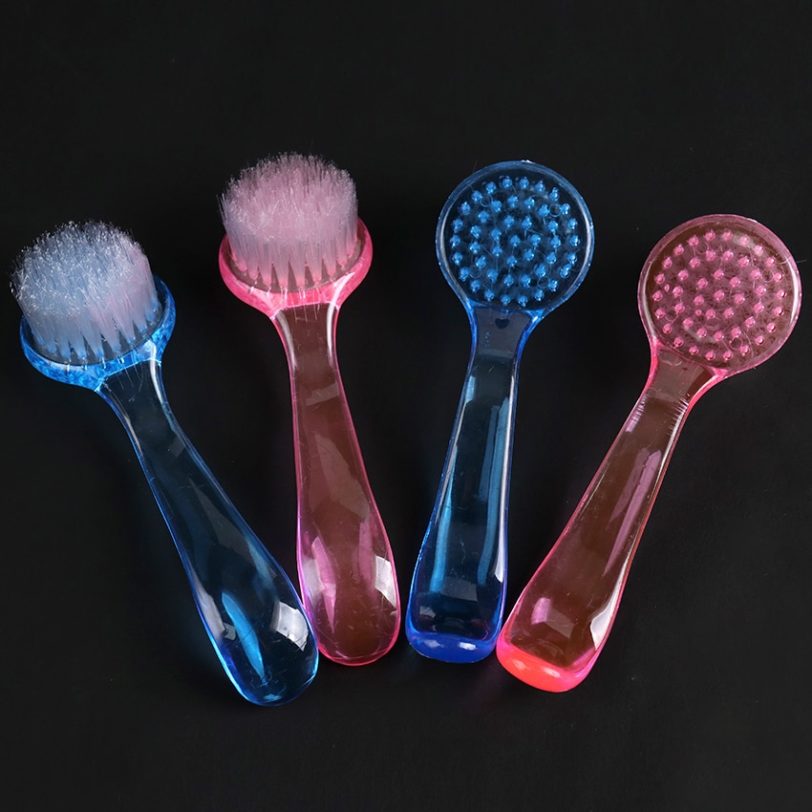 1PC Round Head Nail Powder Clean Brush Manicure Long Handle Dust Cleaning Brush Manicure Pedicure Tool Nail Accessories - Image 4