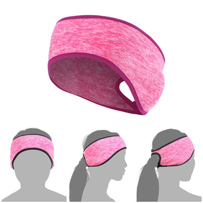 1PC Winter Sweatband Ear Warmer Ponytail Headband Women Men Windproof Running Headband Yoga Outdoor Use Sports Fitness Headscarf - Image 2