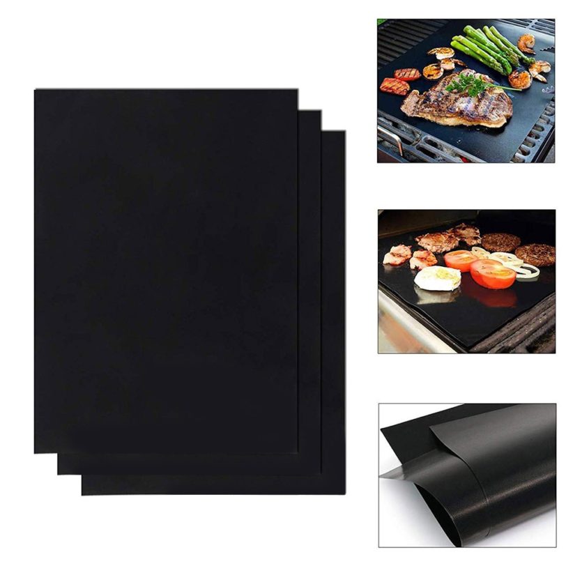 1PCs Barbecue Grill Mat Reusable Non-stick Oven BBQ Cooking Baking Mats Covers Sheet Foil BBQ Liner Tool Kitchen Cooking Gadget - Image 2